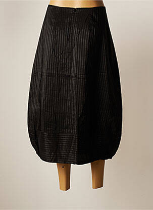 Jupe longue fermeture zippée au dos noir LAUREN VIDAL femme