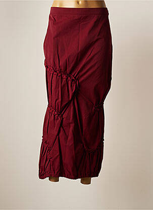 Jupe longue rouge GUY DUBOUIS pour femme