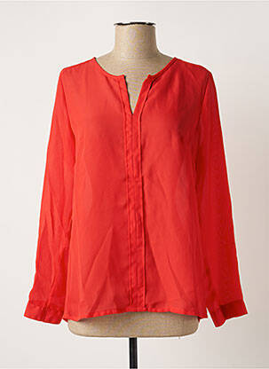 Blouse manches longues manches longues rouge SCOTTAGE femme