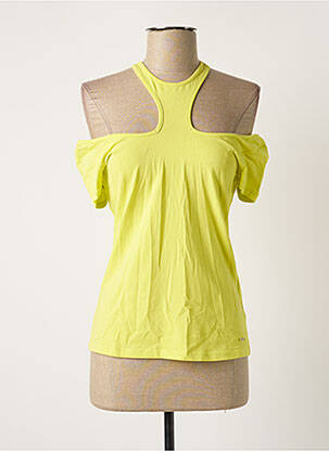 Top tissage jersey sans manche vert MORGAN femme