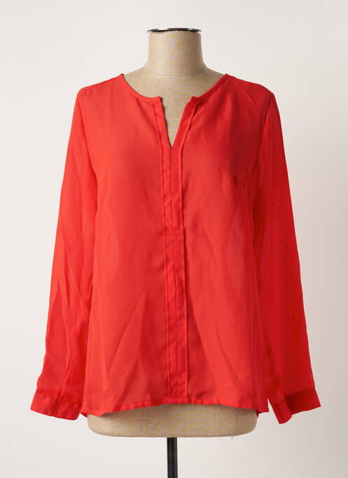Blouse manches longues manches longues rouge SCOTTAGE femme