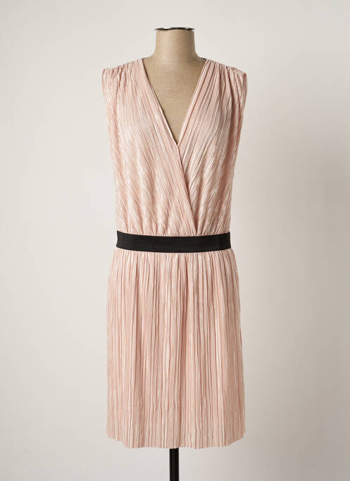 Robe mi-longue sans manche sans manche rose CACHE CACHE femme
