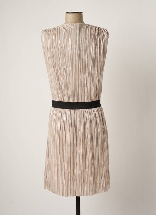 Robe mi-longue beige CACHE CACHE femme