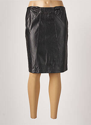 Jupe mi-longue stretch noir BREAL femme