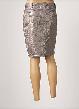 Jupe mi-longue taille normale gris BREAL femme