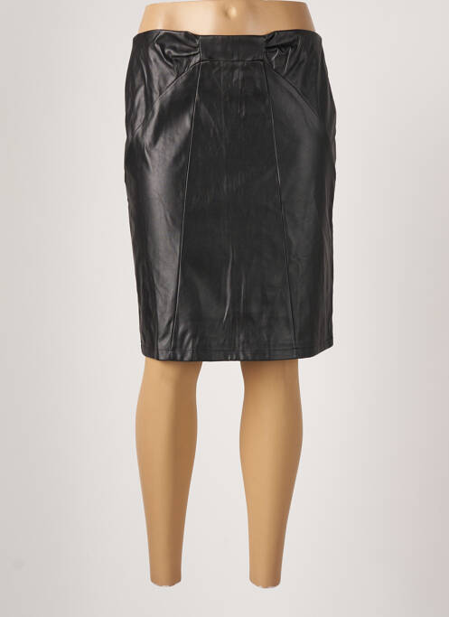 Jupe mi-longue stretch noir BREAL femme