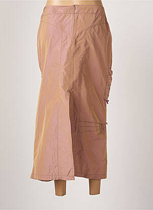 Jupe longue fermeture zippée au dos rose GUY DUBOUIS femme