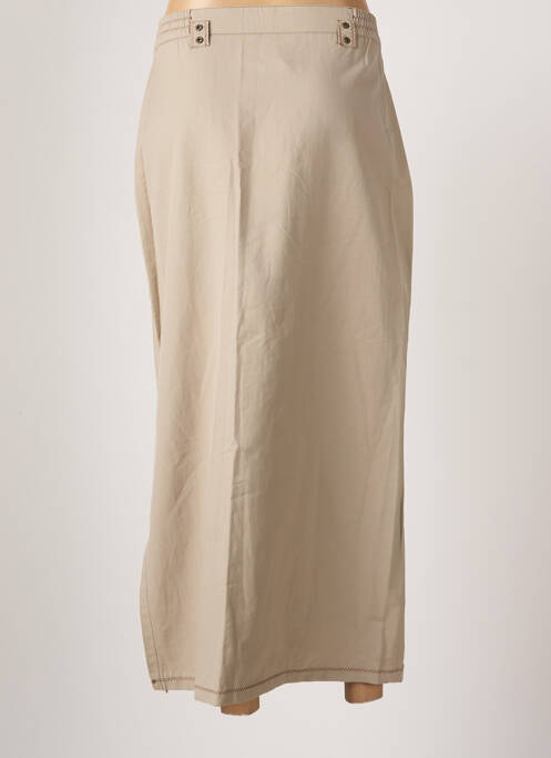 Jupe mi-longue gris GUY DUBOUIS pour femme