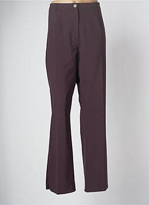 Pantalon droit violet GUY DUBOUIS pour femme