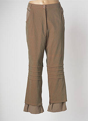Pantalon large vert GUY DUBOUIS pour femme