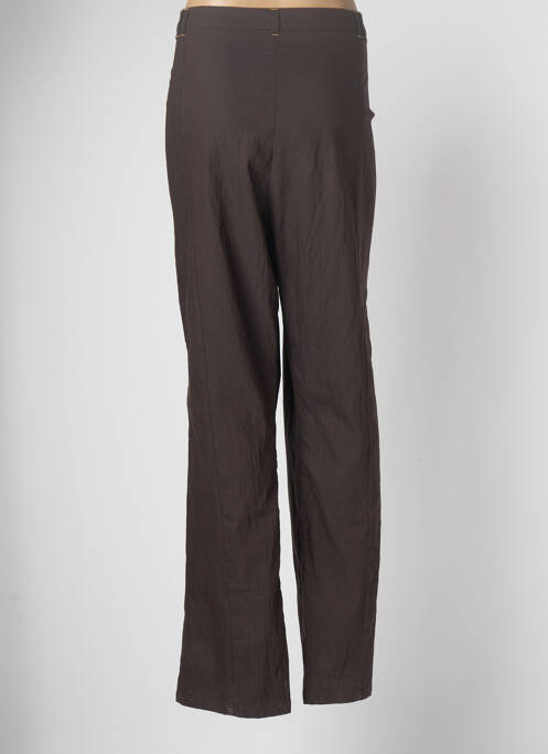 Pantalon droit stretch taille normale marron GUY DUBOUIS femme