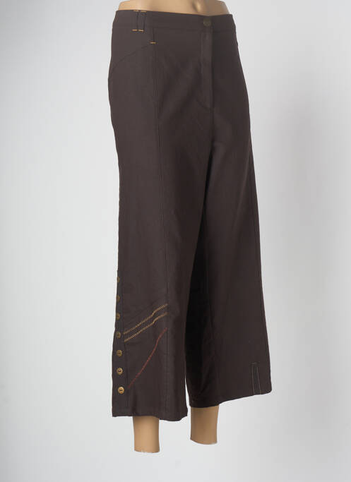 Pantalon 7/8 marron GUY DUBOUIS pour femme