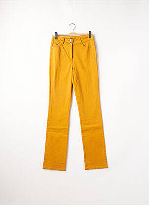 Pantalon droit jaune BREAL pour femme