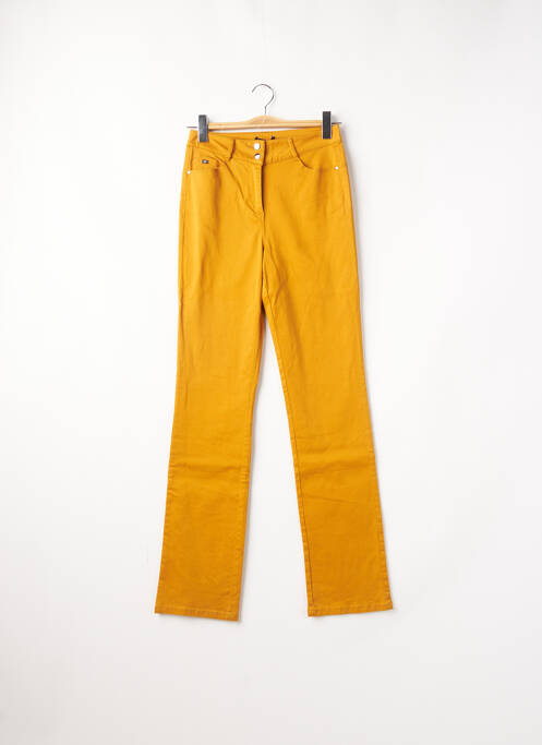 Pantalon droit jaune BREAL pour femme