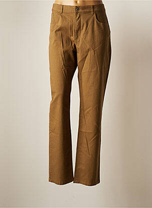 Pantalon droit stretch taille normale marron SCOTTAGE femme