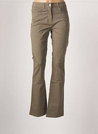 Pantalon droit stretch taille haute vert SCOTTAGE femme