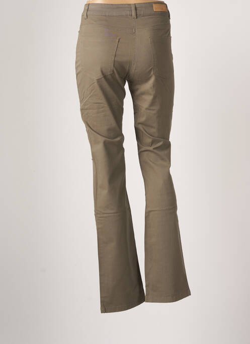 Pantalon droit stretch taille haute vert SCOTTAGE femme