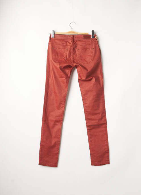 Pantalon slim broderie rivets taille normale orange BONOBO JEANS femme