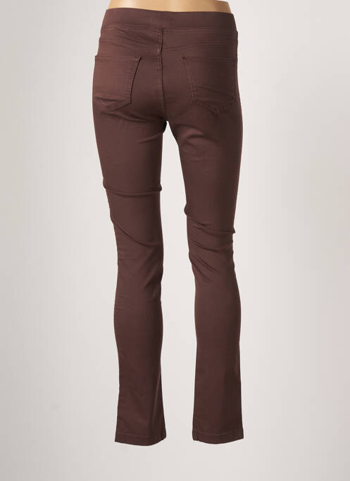 Pantalon slim marron SCOTTAGE pour femme