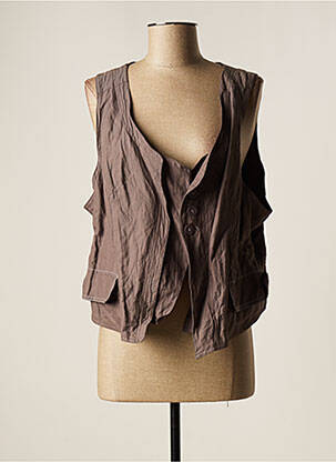 Veste casual finition intérieure doublée gris LAUREN VIDAL femme