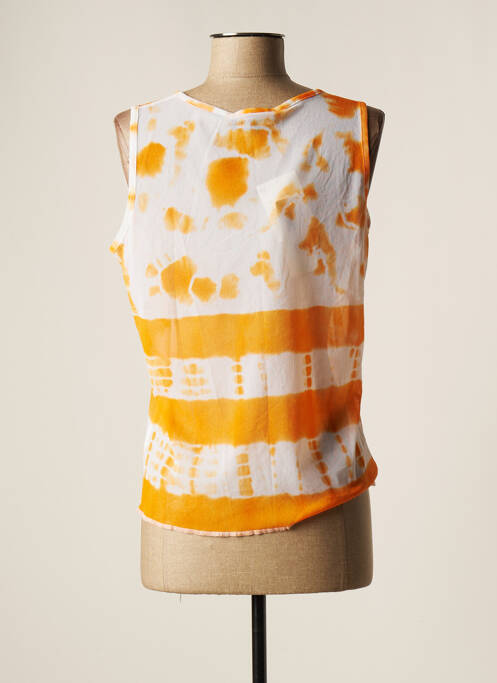 Top orange LAUREN VIDAL pour femme