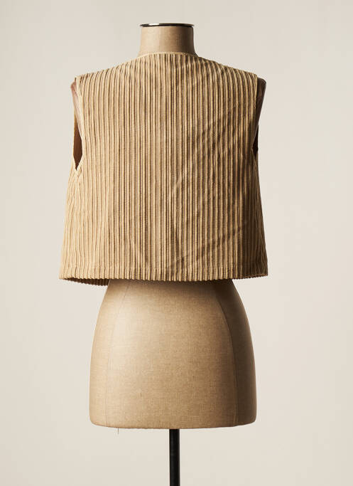 Veste casual beige LAUREN VIDAL pour femme