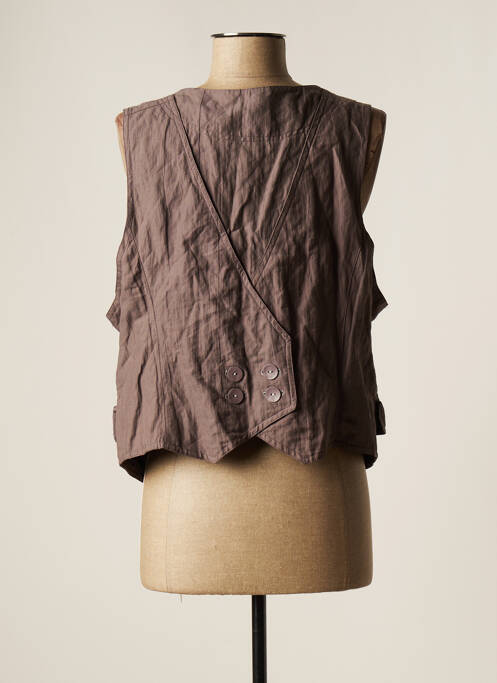 Veste casual gris LAUREN VIDAL pour femme