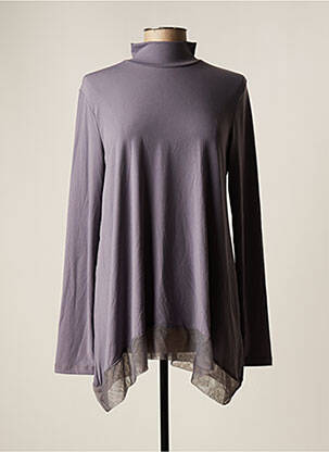 Tunique manches longues manches longues gris LAUREN VIDAL femme