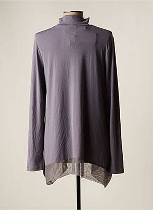 Tunique manches longues manches longues gris LAUREN VIDAL femme