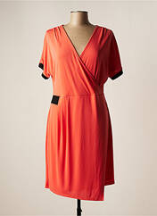 Robe mi-longue orange BREAL pour femme seconde vue