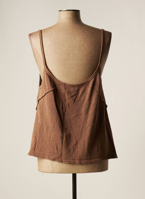 Top marron LAUREN VIDAL pour femme