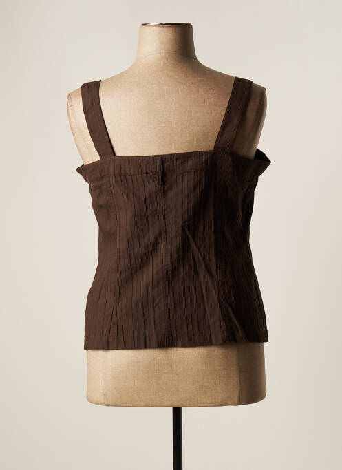 Top marron LAUREN VIDAL pour femme