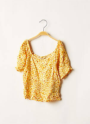 Top manches courtes manches courtes jaune TIFFOSI fille