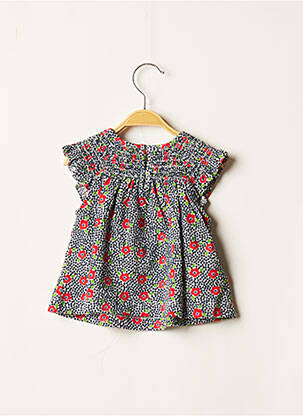 Robe mi-longue manches courtes manches courtes bleu MAYORAL fille