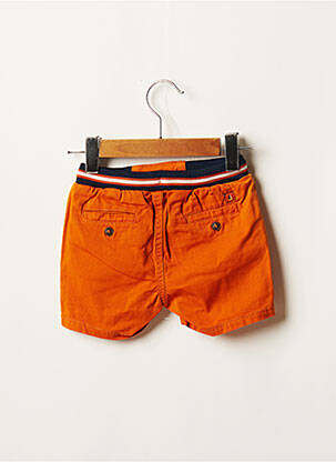 Short tissage popeline taille élastique orange MAYORAL garçon
