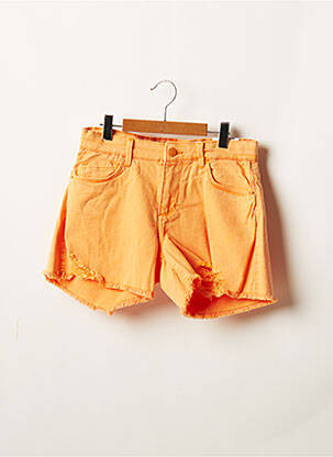 Short stretch taille ajustable orange TIFFOSI fille