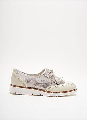 Mocassins bout rond talon plat jusqu'à 3cm gris ELUE PAR NOUS femme