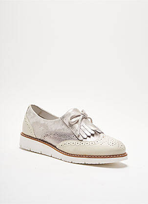 Mocassins bout rond talon plat jusqu'à 3cm gris ELUE PAR NOUS femme