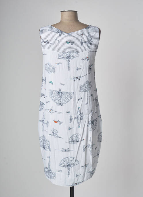 Robe courte blanc SKUNKFUNK pour femme