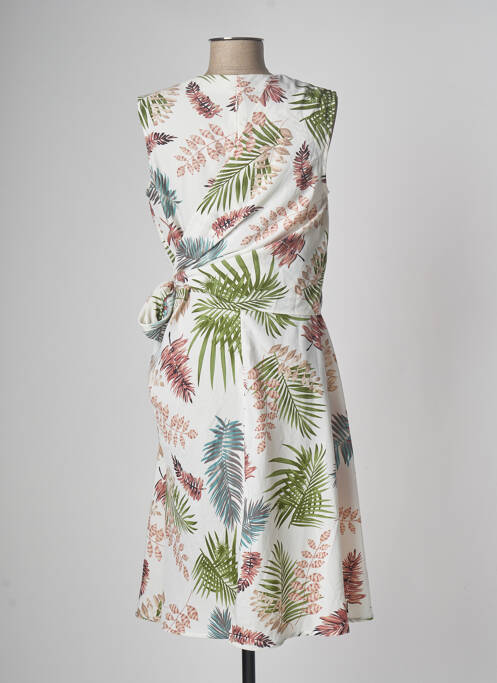 Robe mi-longue blanc MARINA V pour femme