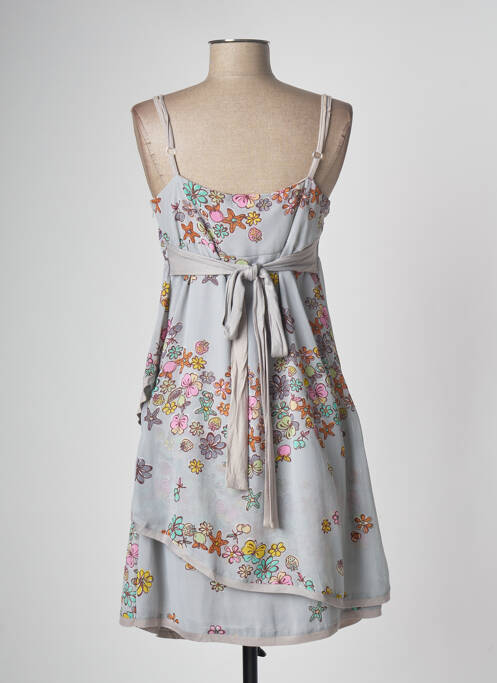 Robe mi-longue gris CRISTINA GAVIOLI pour femme