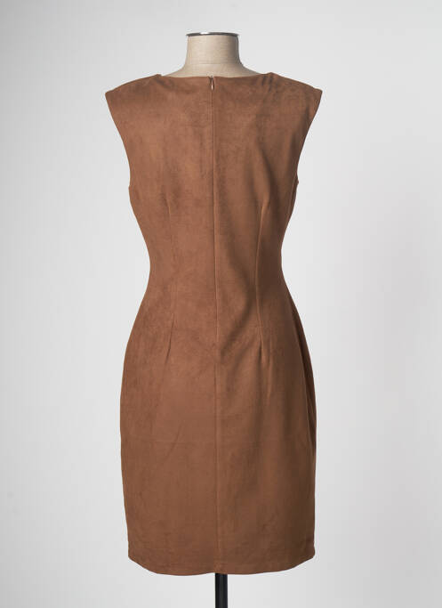 Robe mi-longue marron VOODOO pour femme