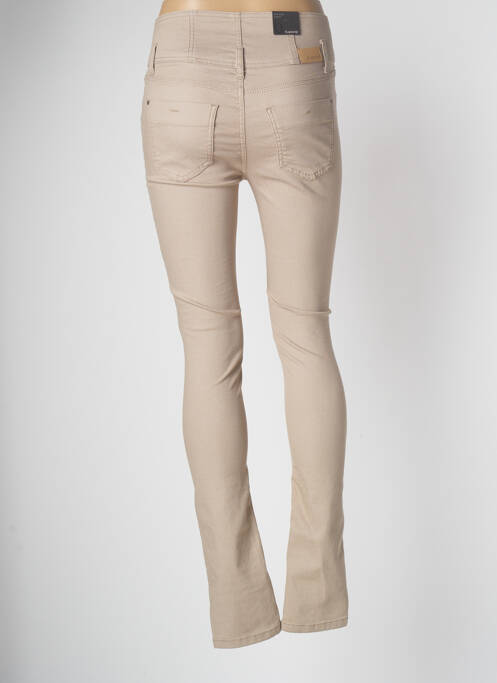 Pantalon slim beige B.YOUNG pour femme