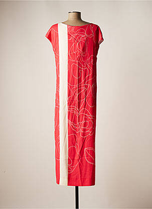 Robe longue manches courtes manches courtes rose ELISA CAVALETTI femme