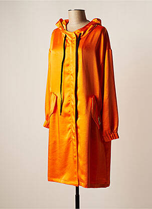 Manteau long orange FRACOMINA pour femme