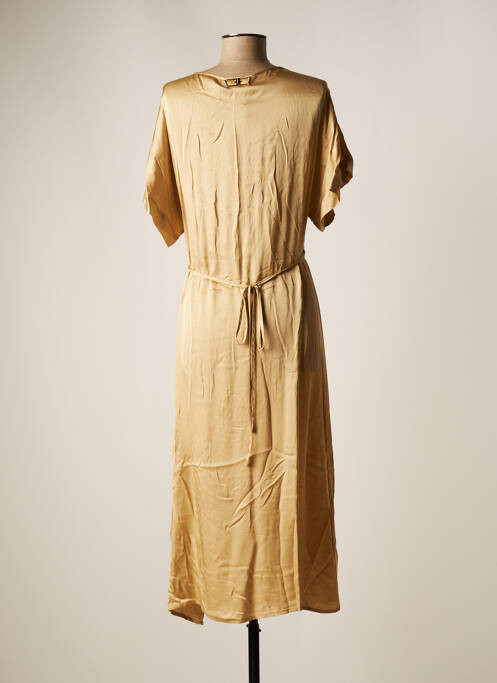 Robe mi-longue beige FRACOMINA pour femme