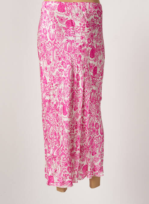 Jupe longue rose FRACOMINA pour femme