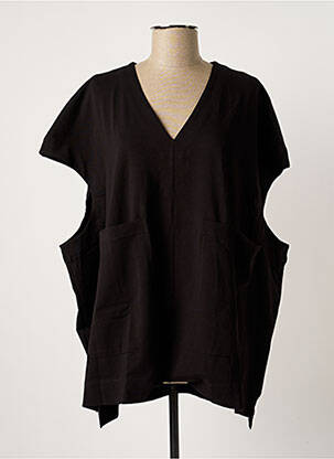 Débardeur coupe droite sans manche noir URBAN femme