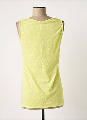 Débardeur stretch sans manche vert SCORZZO femme