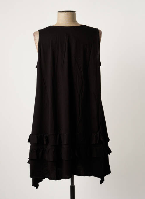 Tunique sans manche tissage jersey noir URBAN femme